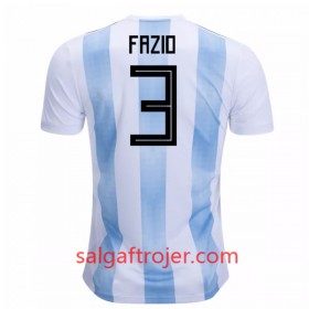 Argentina Fodboldtrøjer Fazio 3 Hjemmebanesæt VM 2018